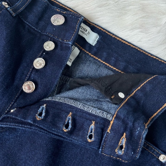 Forever 21 Dark Wash Mini Skirt - Picture 4 of 4